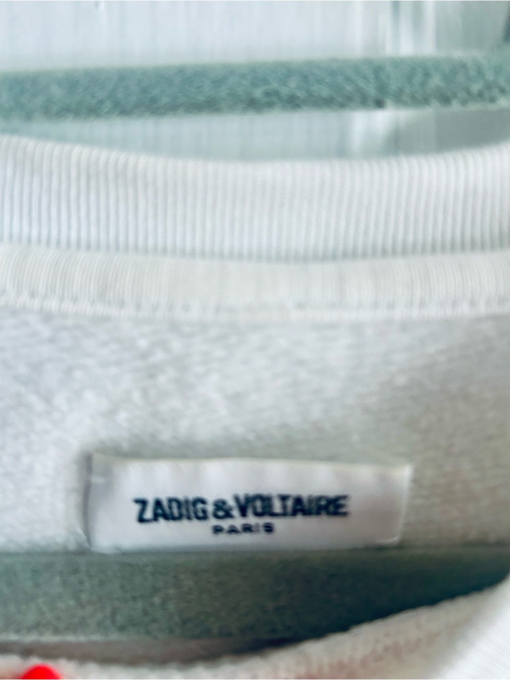 Zadig & Voltaire White Sweatshirt with Gold Skull Graphic - Picture 6 of 8